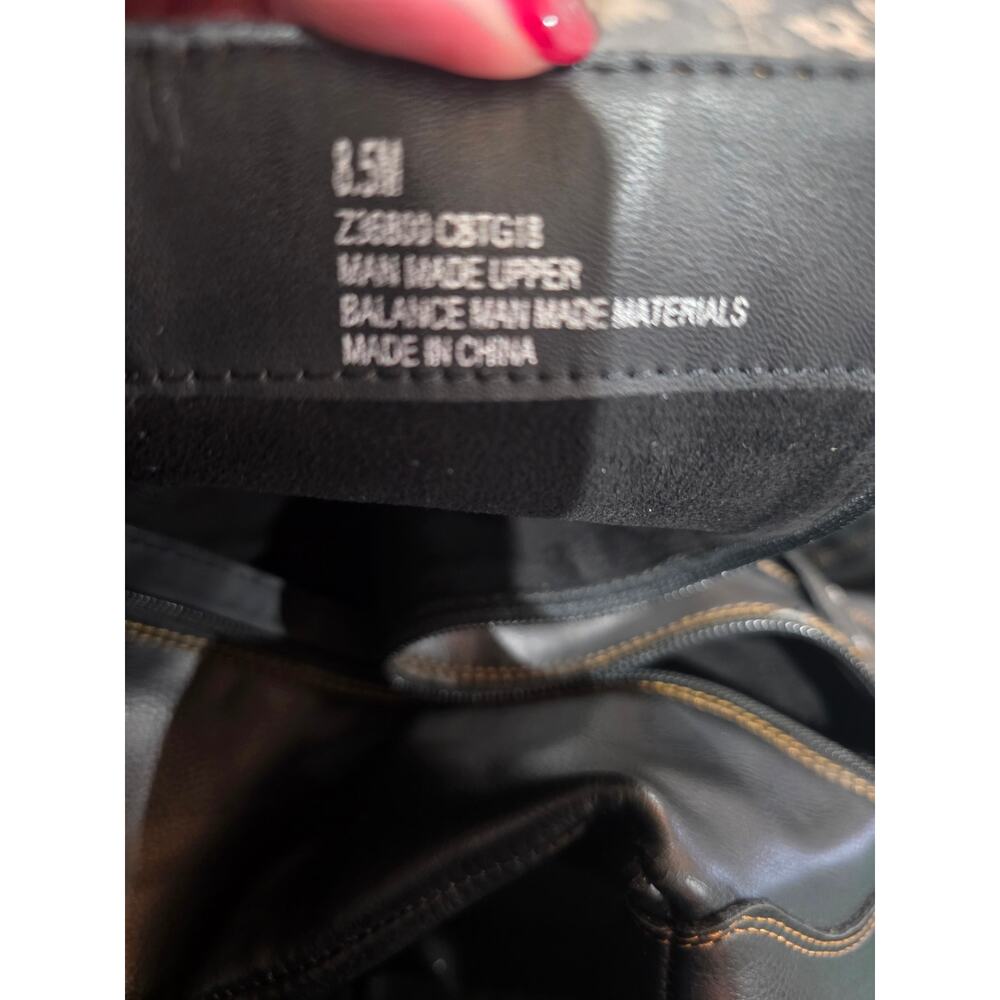 B.O.C. BOC Mays Tall Riding Dress Boots Women's Black Faux Leather 16” Size 8.5 - Picture 7 of 7